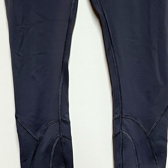 Lululemon Mid Rise Run Inspire Cropped Gray Leggings Women's Size 4 - Picture 7 of 7